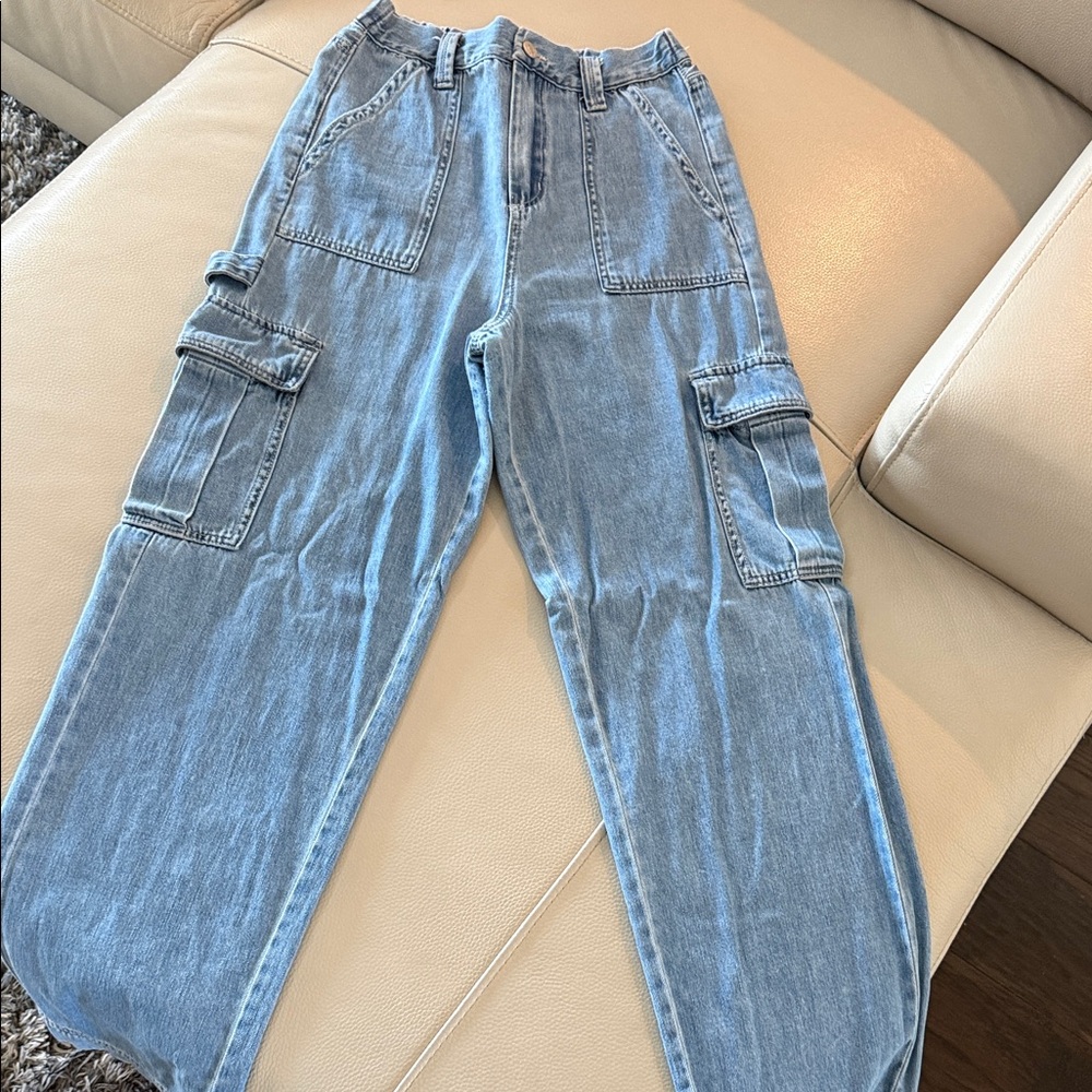 Blue Cargo Jeans